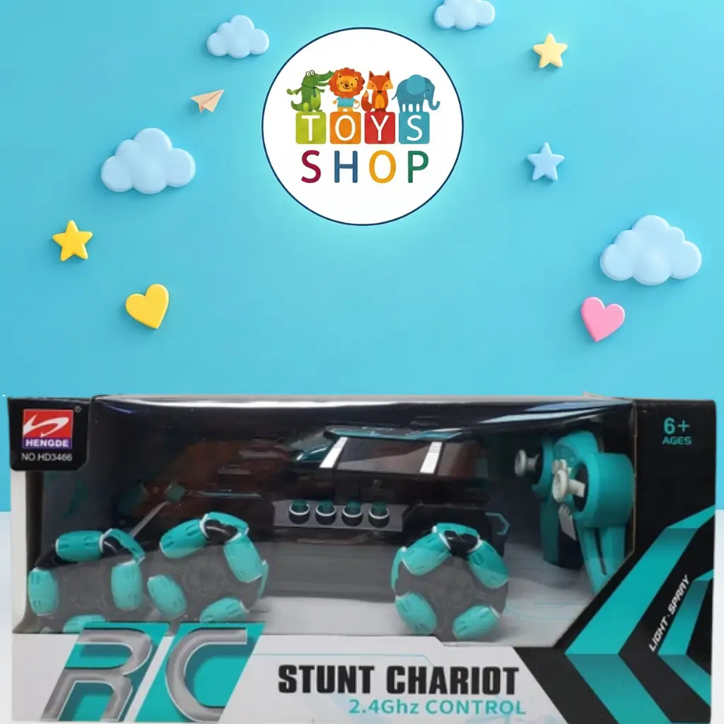 سيارة الحركات الاستعراضية ريموت كنترول مع بخار ضوئي - STUNT CHARIOT