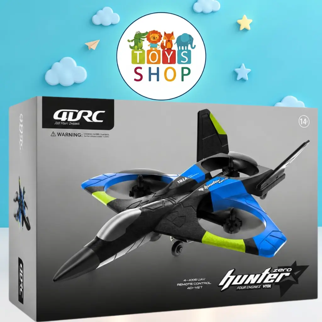 طائرة مقاتلة درون للتحكم عن بعد 4DRC Hunter Zero V27 | 4DRC Hunter Zero VTOL RC Drone