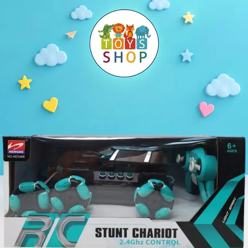 سيارة الحركات الاستعراضية ريموت كنترول مع بخار ضوئي - STUNT CHARIOT