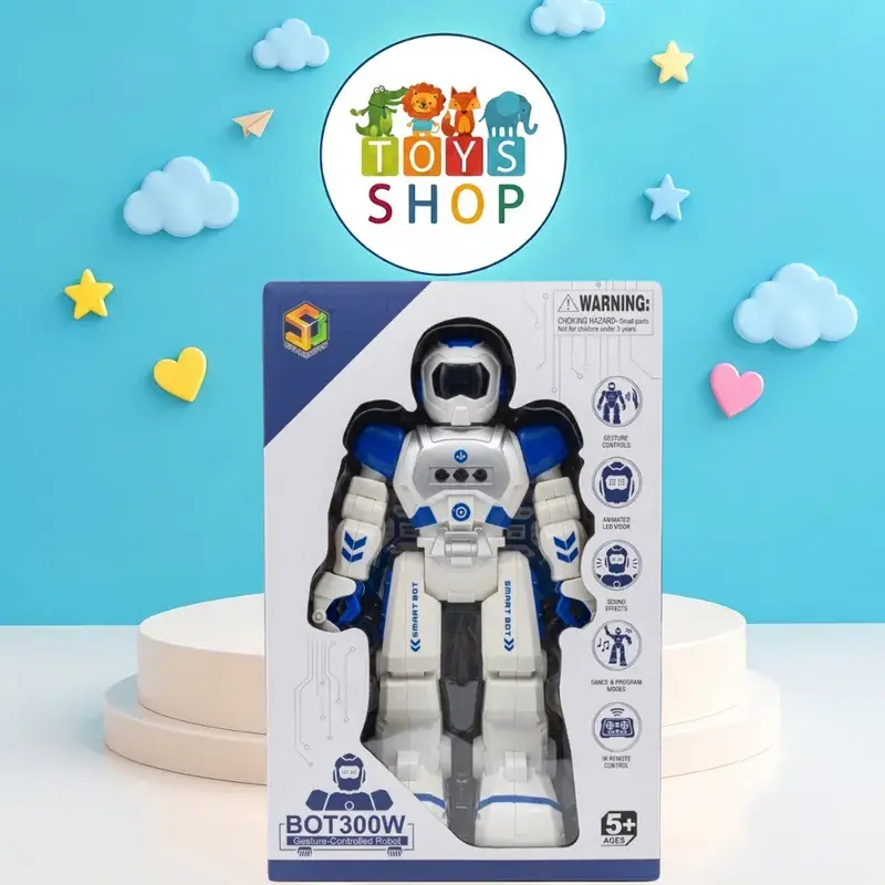 روبوت ذكي تفاعلي يُتحكم به بالحركات والإيماءات - SMART BOT300W